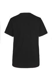 Women's Organic Black Logo T Shirt