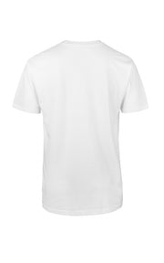 Men's Organic White Logo T Shirt
