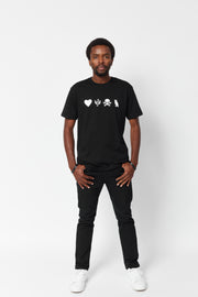 Men's Organic Black Symbols T Shirt