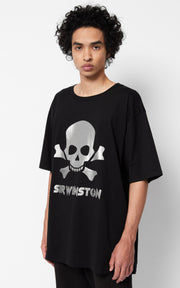 Organic Unisex Oversize T Shirt - Metallic Skull