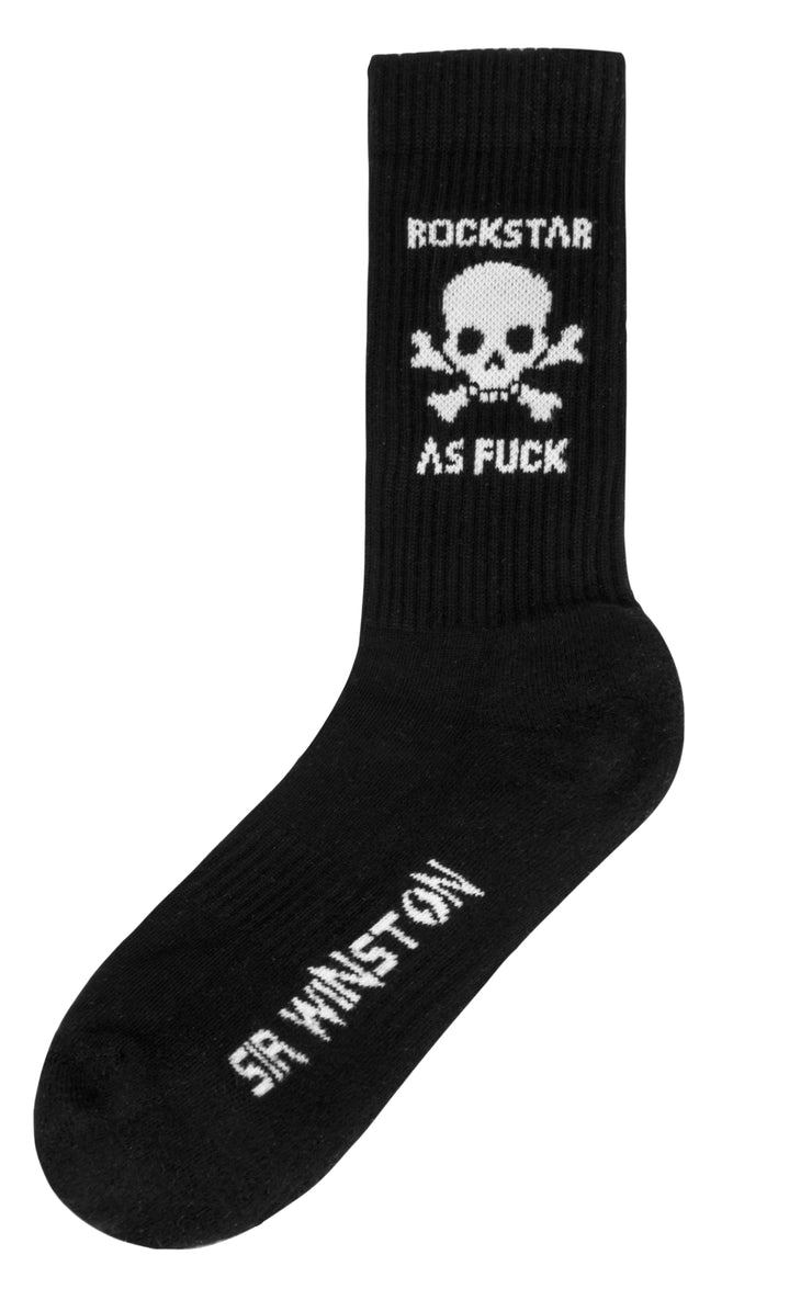 Rockstar As Fuck Socks - Black