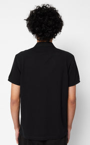 Men's Organic Black Polo Shirt