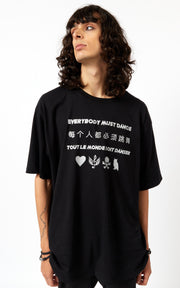 Organic Unisex Oversize T Shirt -  Everybody Must Dance