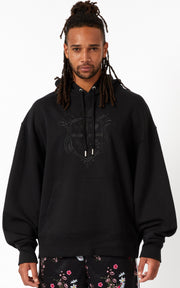 Recycled Organic Oversized Embroidered Hoodie