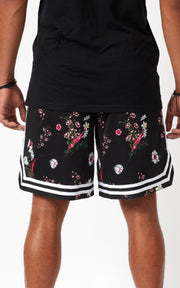 Player Shorts - Dark Floral