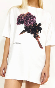 Organic Unisex Oversize T Shirt -  Roses