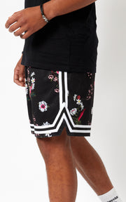 Player Shorts - Dark Floral